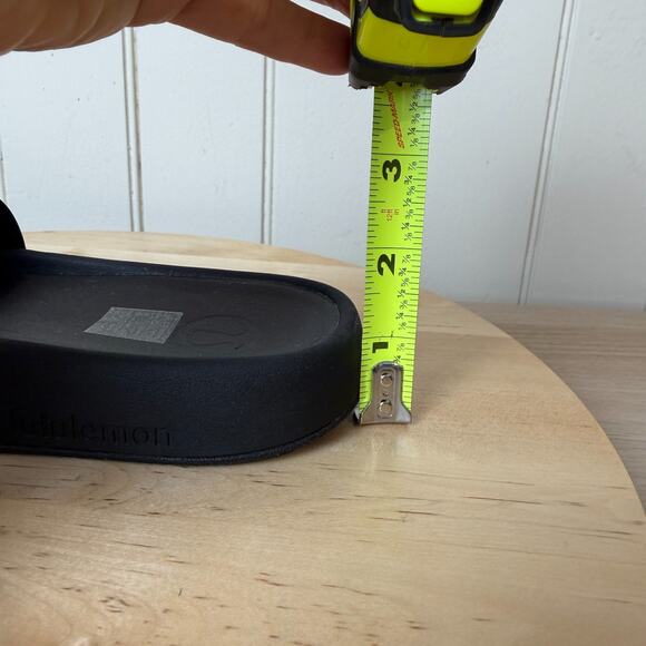 LULULEMON Restfeel Slide Sandal Women Size 9 Black Recovery Slip On Cushioned - Picture 12 of 13